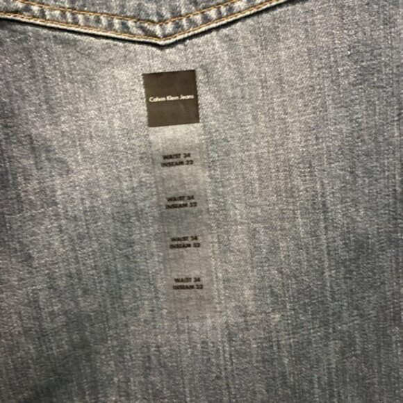 Calvin Klein Easy Fit Blue Jeans size 34 - Picture 8 of 14